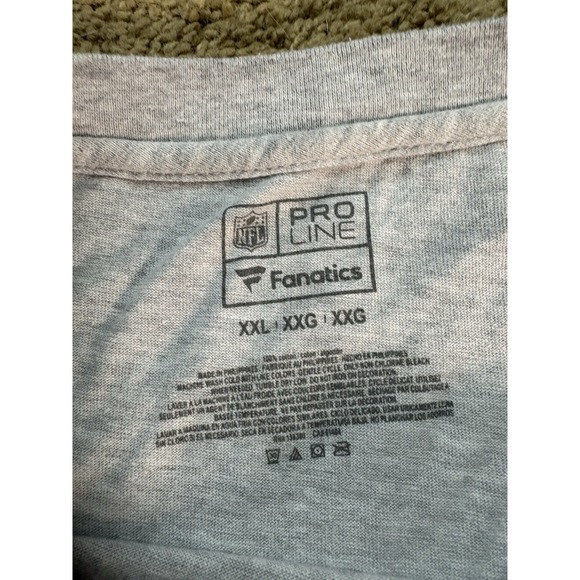 Fanatics Pro Line NFL Atlanta Falcons Shirt Men XXL Heather Gray Casual - Picture 3 of 5